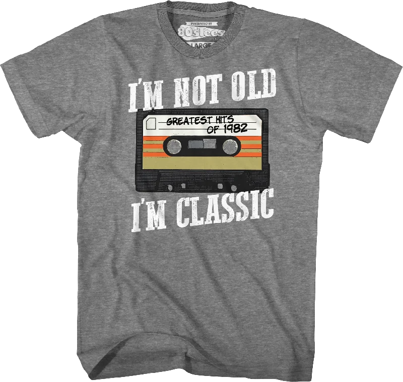 Men's graphic art t-shirt-I'm Not Old I'm Classic Greatest Hits Of 1982 T-Shirt