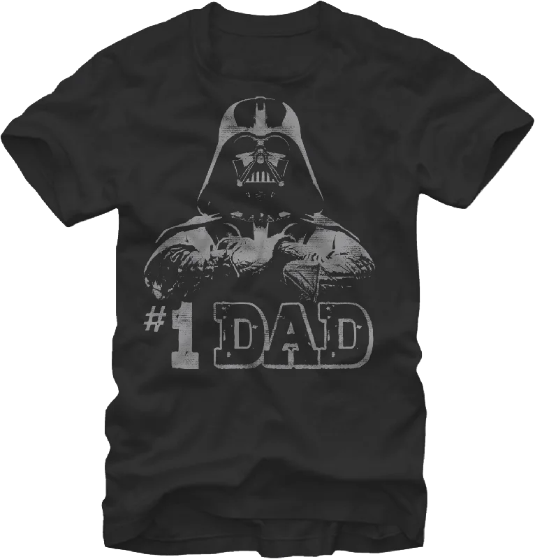 Men's premium fabric t-shirt-Darth Vader #1 Dad T-Shirt