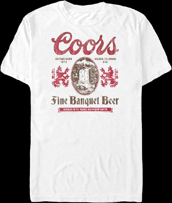 Men's sporty fit t-shirt-Fine Banquet Beer Coors T-Shirt