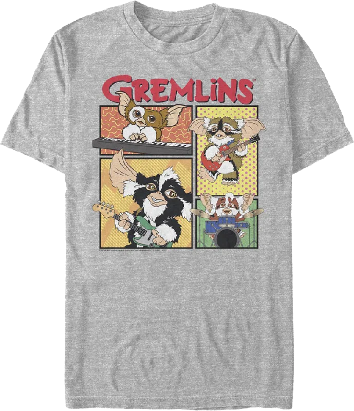 Men's comfortable fit t-shirt-Rock Band Gremlins T-Shirt