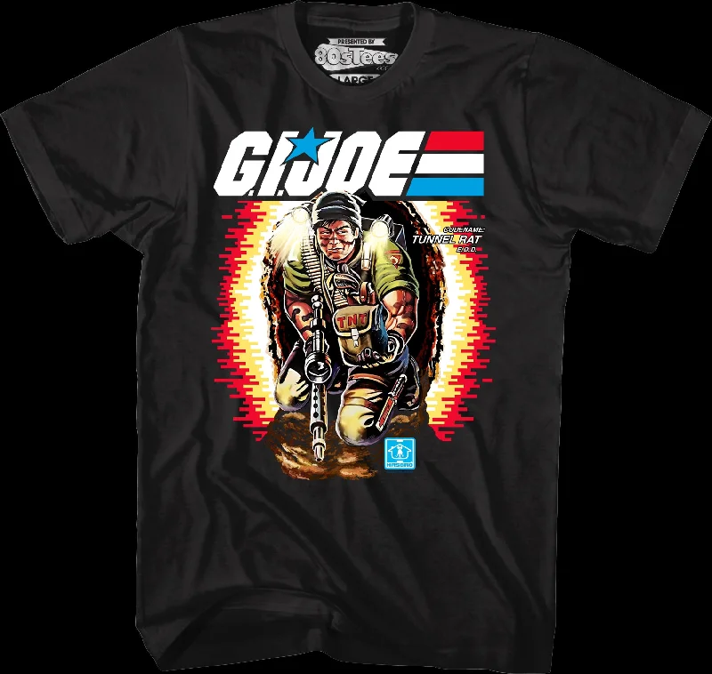 Men's relaxed casual t-shirt-Box Art Tunnel Rat GI Joe T-Shirt