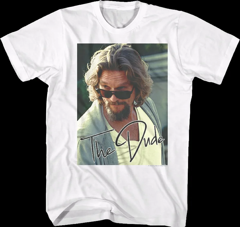 Men's all-season t-shirt-The Dude Autograph Big Lebowski T-Shirt