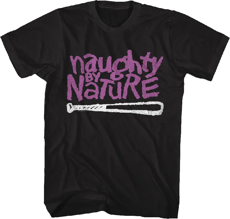 Men's high-quality t-shirt-Logo Naughty By Nature T-Shirt