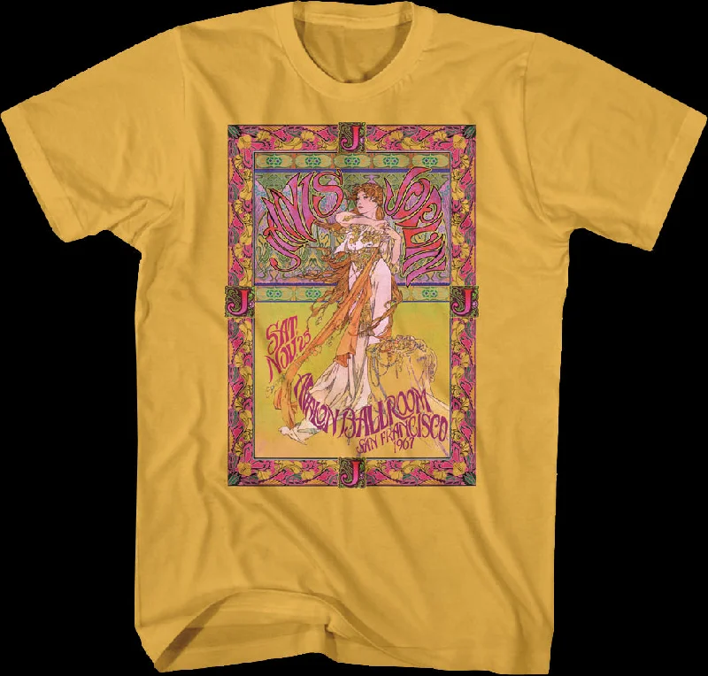 Men's casual streetwear t-shirt-Avalon Ballroom Janis Joplin T-Shirt