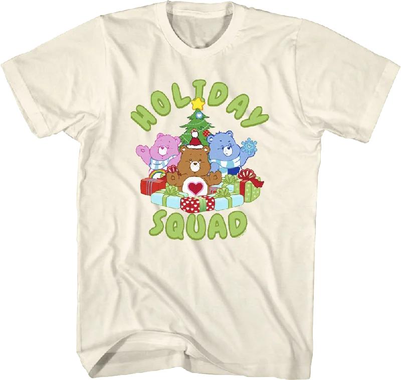 Men's summer fit t-shirt-Holiday Squad Care Bears T-Shirt