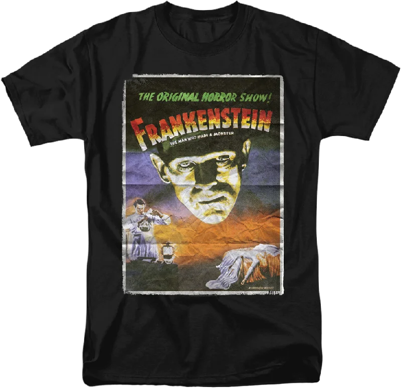 Men's all-season t-shirt-Movie Poster Frankenstein T-Shirt