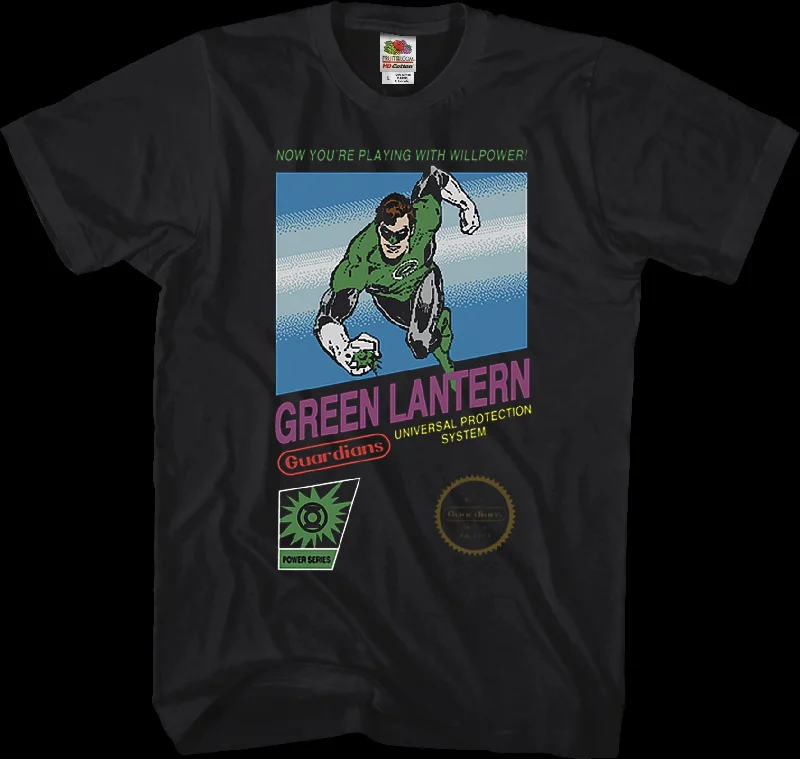 Men's summer fit t-shirt-Video Game Green Lantern T-Shirt