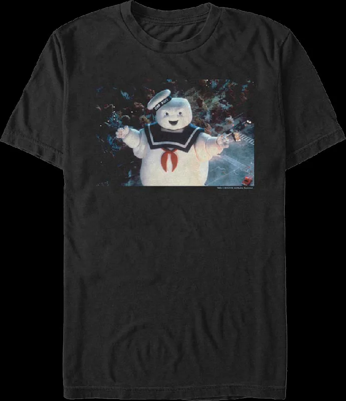 Men's fitness training t-shirt-Stay Puft Marshmallow Man Photo T-Shirt