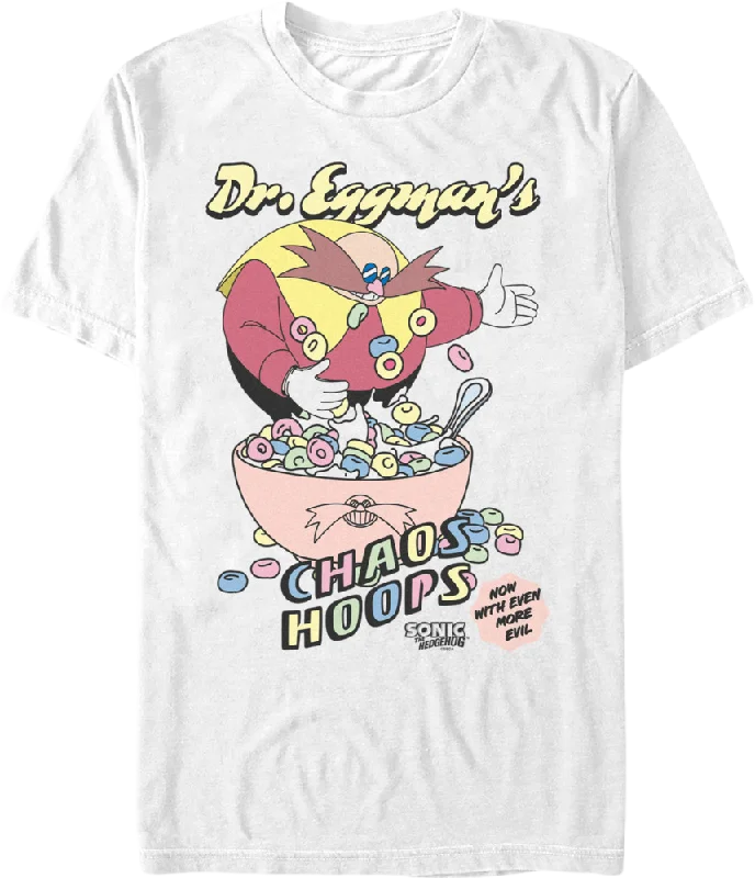 Men's organic jersey t-shirt-Dr. Eggman's Chaos Hoops Sonic The Hedgehog T-Shirt