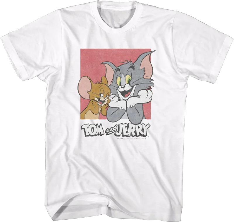 Men's performance wear t-shirt-Retro Tom and Jerry T-Shirt