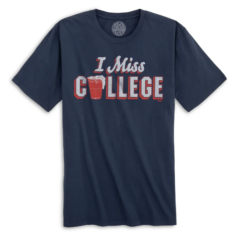 Men's comfortable fit t-shirt-I Miss College Organic Cotton T-shirt