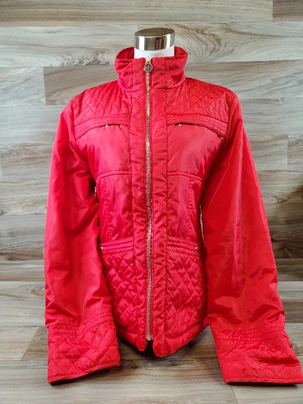 Men's antibacterial jacket-Jacket Puffer & Quilted By Michael By Michael Kors In Red, Size: L