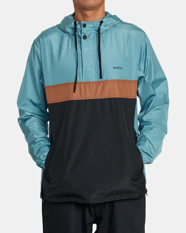 Men's sporty jacket-Meyer Packable Anorak Jacket - Evergreen