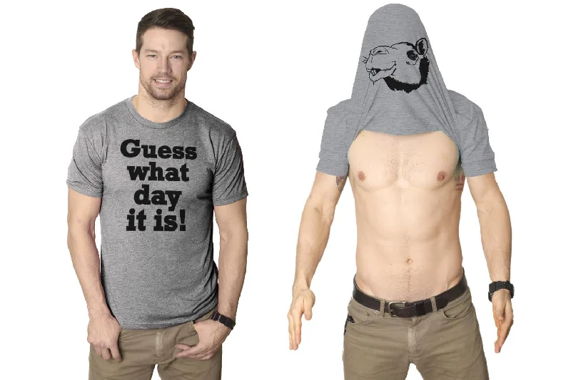 Men's high-quality t-shirt-Guess What Day It Is Flip Men's T Shirt