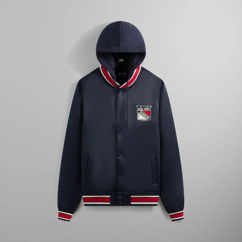 Men's breathable jacket-Kith for the New York Rangers Gorman Jacket - Nocturnal