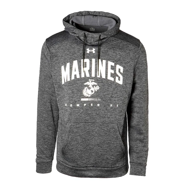 Men's sporty casual hoodie-UA Marines Semper Fi Fleece Hoodie