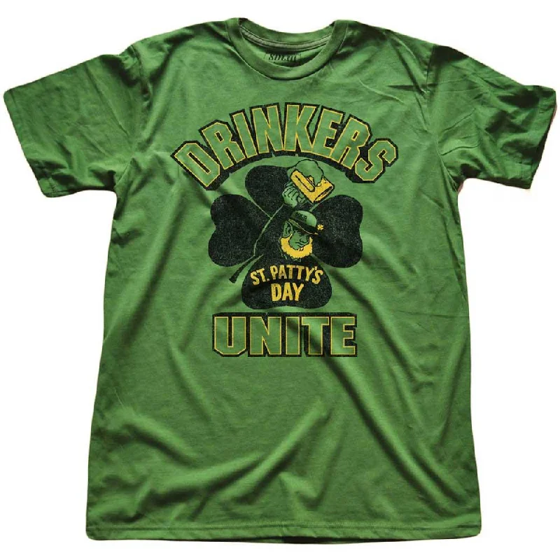 Men's graphic art t-shirt-Drinkers Unite T-shirt