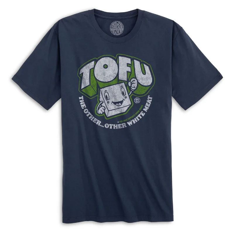 Men's organic jersey t-shirt-Tofu,The Other Other White Meat | Supports Animal Rights Organic Cotton T-shirt