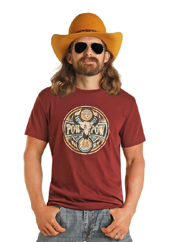 Men's all-season t-shirt-Men's Rock & Roll Cowboy T-Shirt #BU21T04431