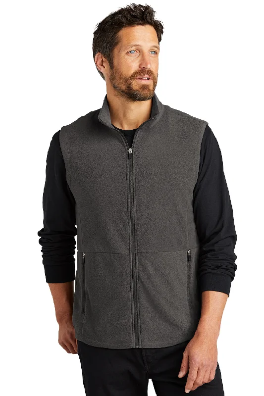 Port Authority Mens Accord Pill Resistant Microfleece Full Zip Vest - Pewter Grey