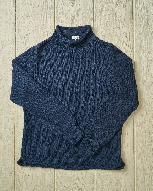 Men's must-have sweater-Fisherman's Sweater in Navy