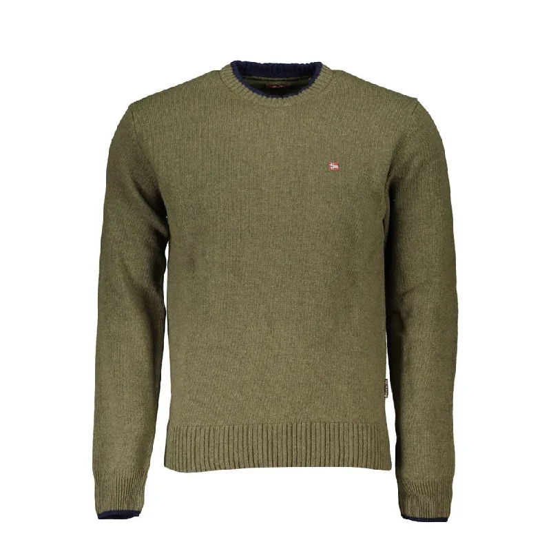 Men's adventure knitwear-Napapijri Elegant Crew Neck  Men's Sweater