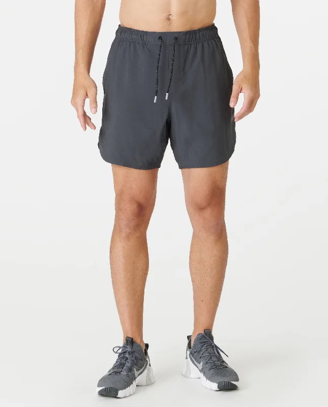 Men's sustainable workout shorts-Luka Short Charcoal Gray