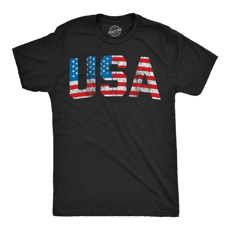 Men's lightweight performance t-shirt-Vintage USA Men's T Shirt