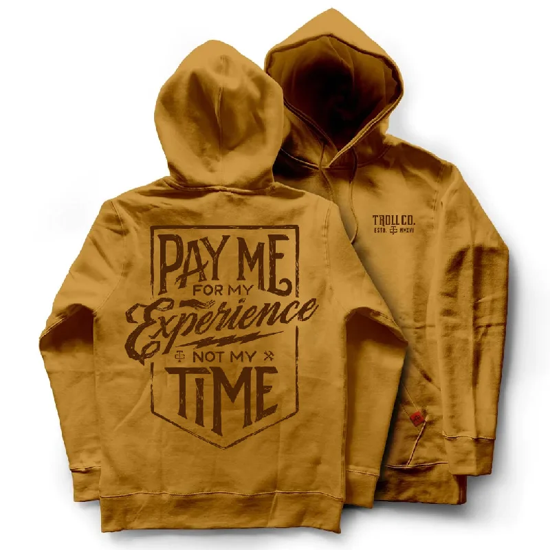 Men's cooling performance hoodie-Troll Co. Men's 'Pay Me For My Experience' Graphic Sweatshirt