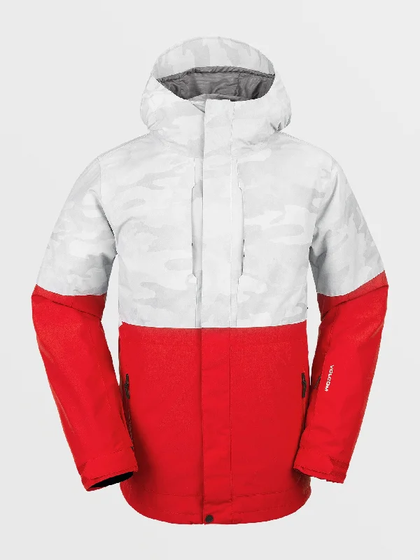 Men's eco-conscious jacket-Mens V.Co Op Insulated Jacket - White Camo