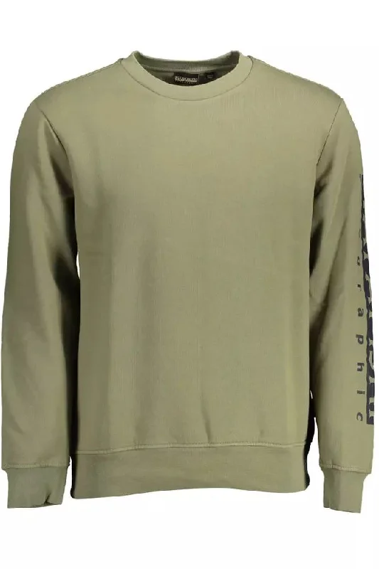 Men's club sweater-Napapijri Emerald Casual Cotton-Blend Men's Sweater