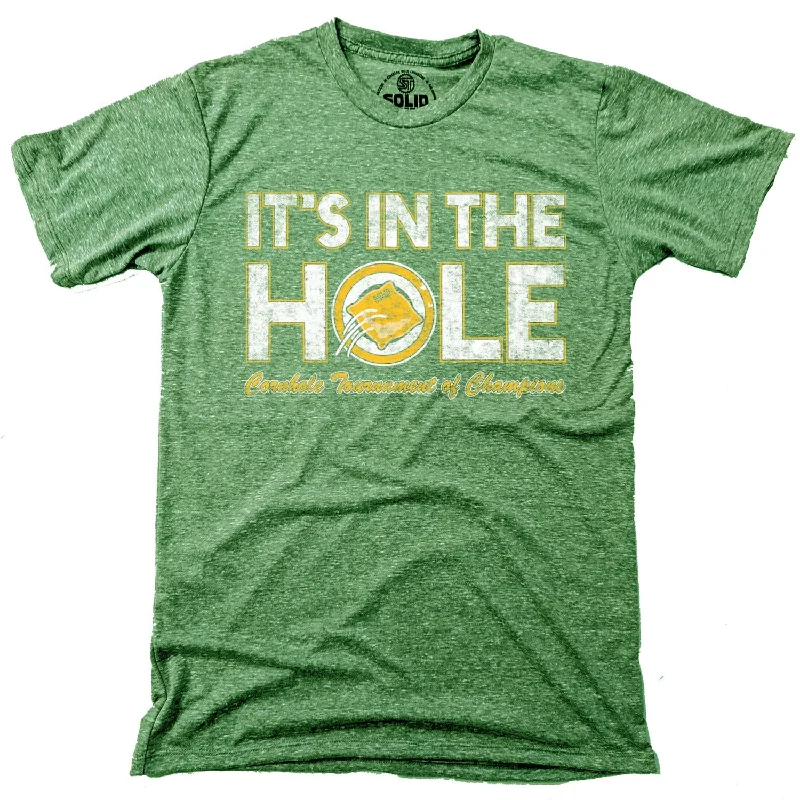 Men's workout performance t-shirt-It's In The Hole T-shirt