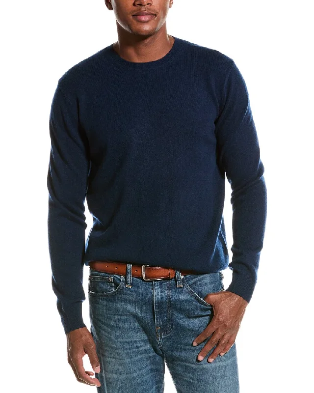 Men's waterproof sweater-Forte Classic Crew Cashmere Sweater