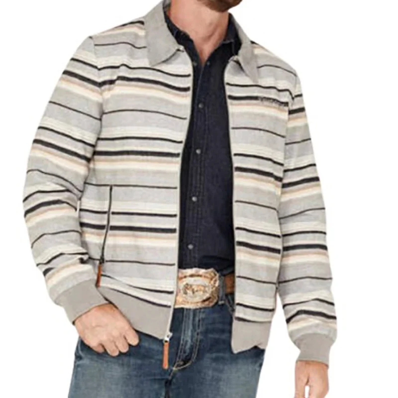 Men's lightweight jacket-Hooey Men's Striped Jacket