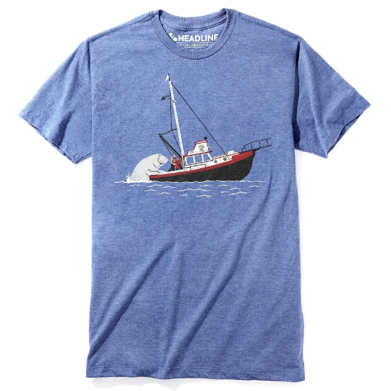 Men's graphic art t-shirt-Not Exactly Jaws T-Shirt