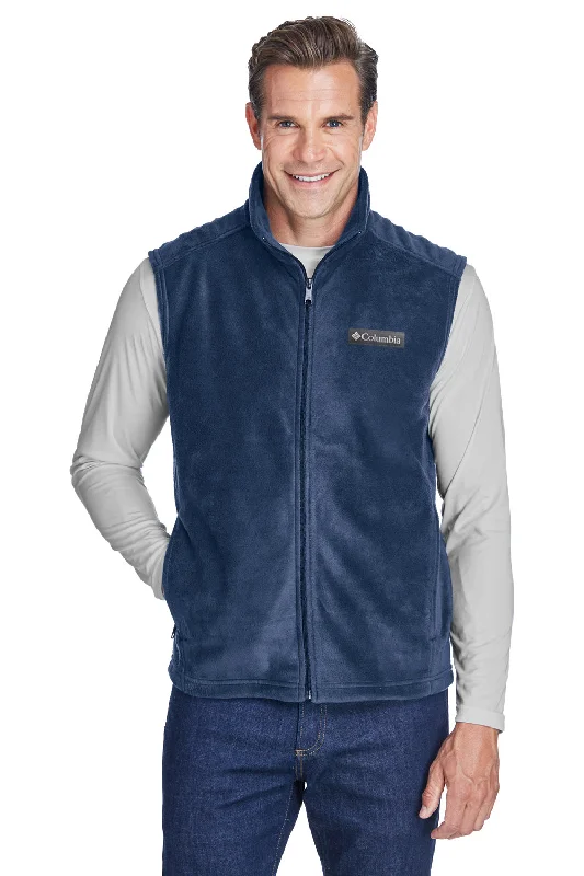 Columbia Mens Steens Mountain Full Zip Fleece Vest - Collegiate Navy Blue - Closeout