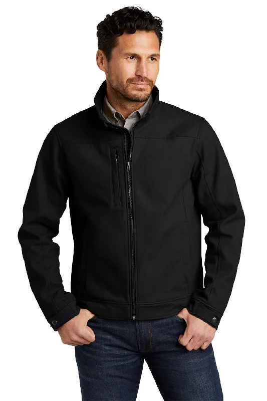 Men's durable jacket-CornerStone Mens Duck Cloth Water Resistant Full Zip Jacket - Black