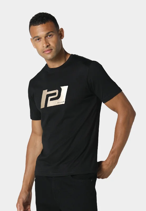 Men's fitness training t-shirt-Zeal Black T-Shirt