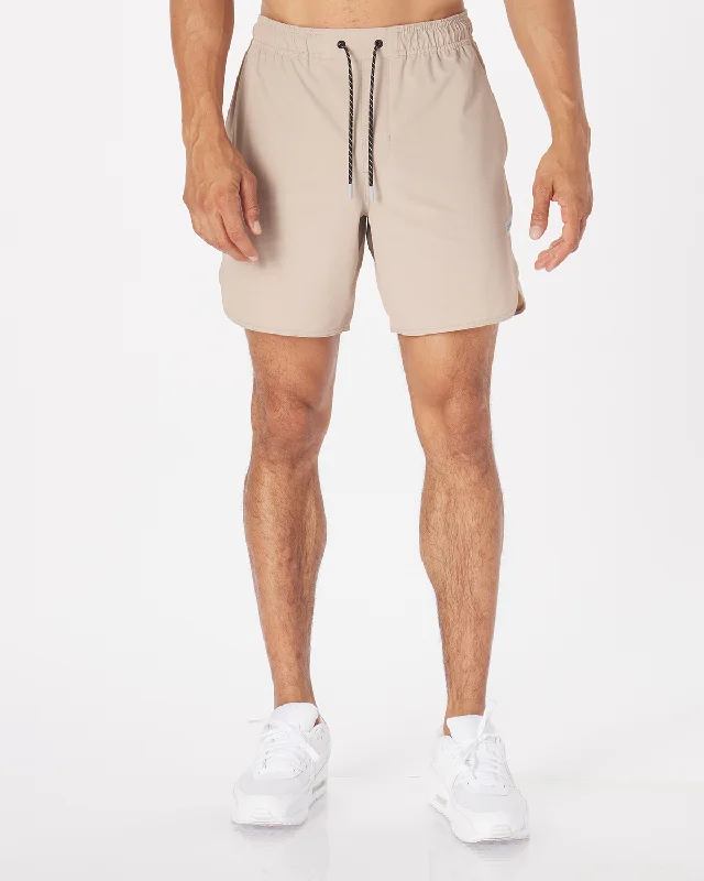 Men's non-iron casual shorts-Luka HD River Rock