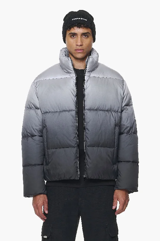 Men's high-stretch jacket-Tunis Faded Puffer Jacket Dark Grey