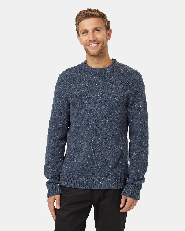 Men's performance pullover-Highline Nep Crew Sweater