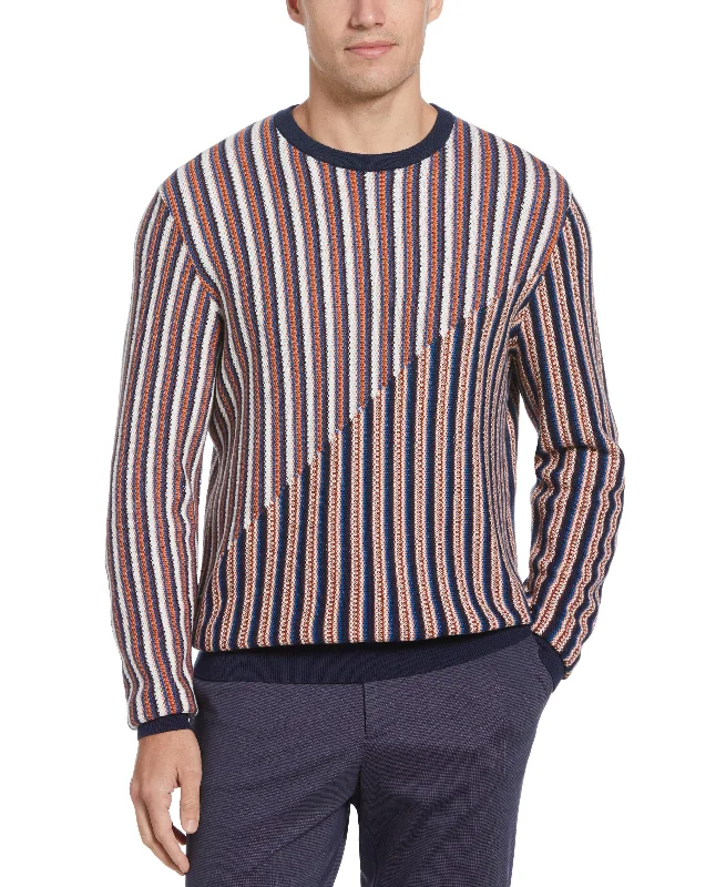 Men's utility knit-Diagonal Knit Stretch Sweater