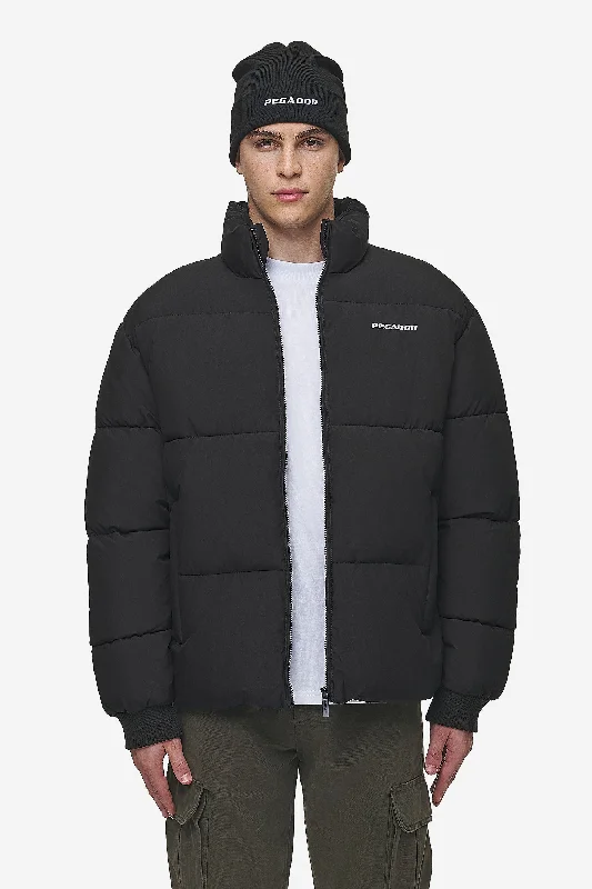 Men's high-stretch jacket-Solin Puffer Jacket Black