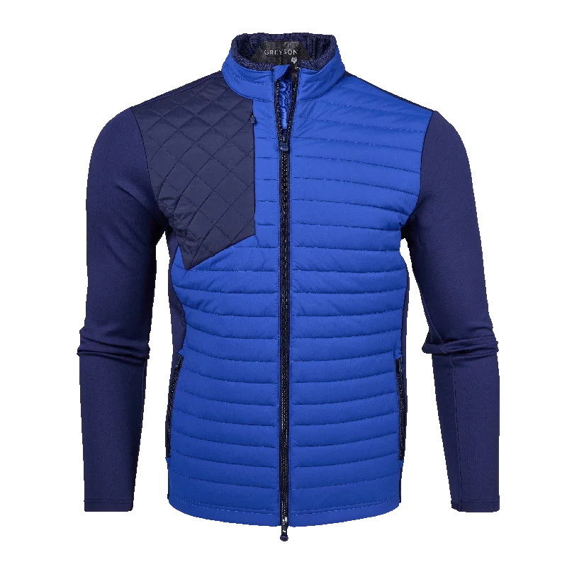 Men's organic jacket-Yukon Hybrid Jacket (Iona/maltese Blue)