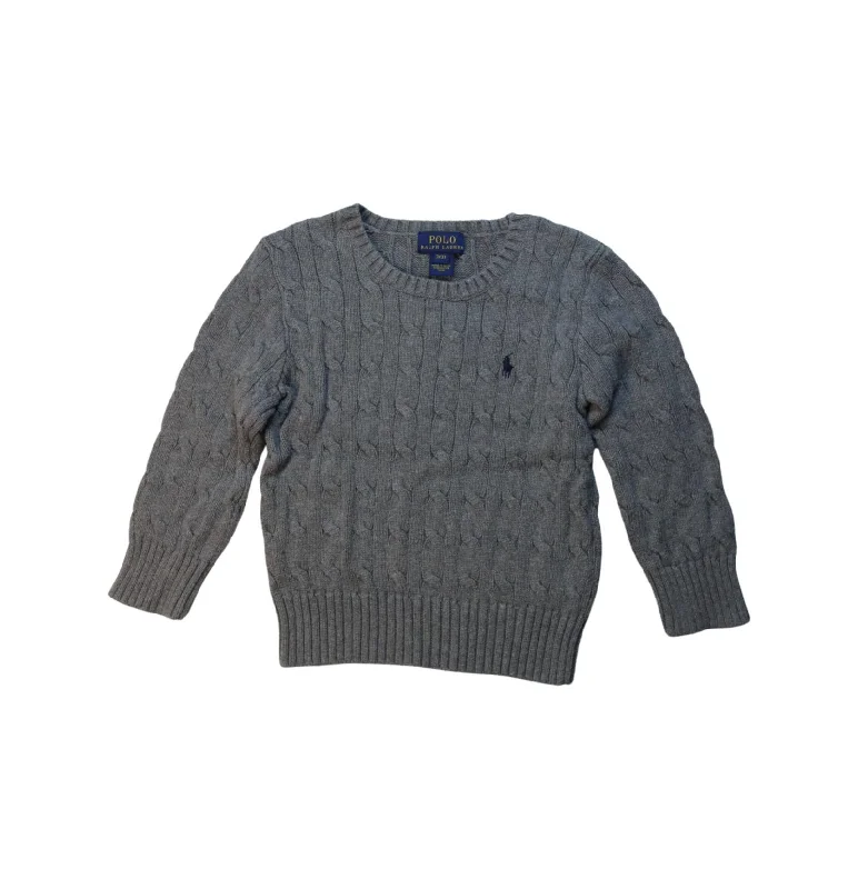 Men's adventure-ready travel polo shirt-Polo Ralph Lauren Knit Sweater 3T