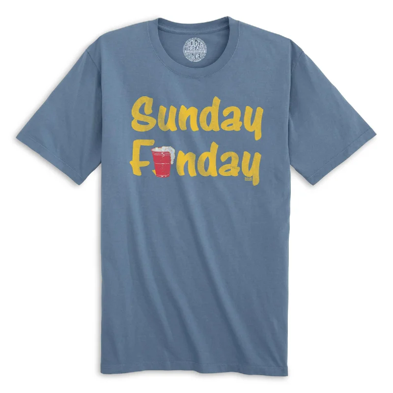 Men's sustainable cotton t-shirt-Sunday Funday Organic Cotton T-shirt