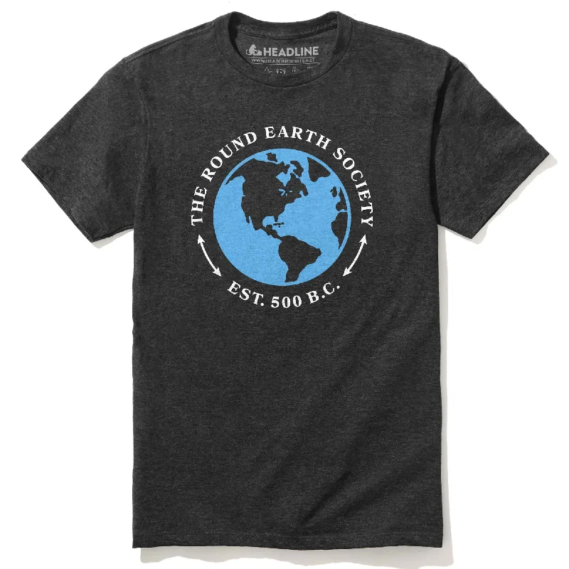 Men's ultra-lightweight t-shirt-Round Earth Society T-Shirt