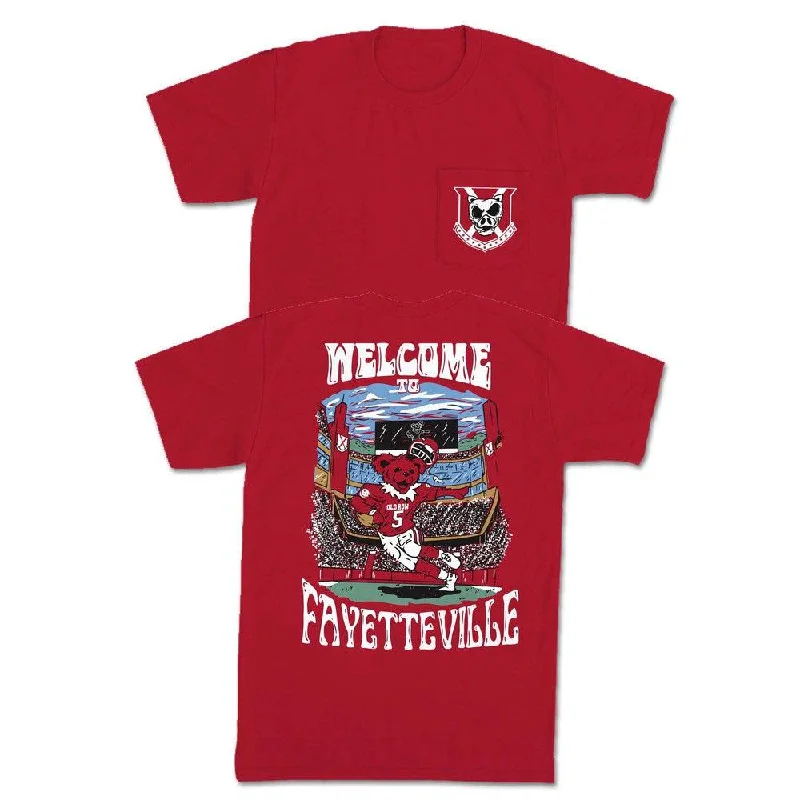 Men's fashion fit t-shirt-Welcome to Fayetteville Pocket Tee