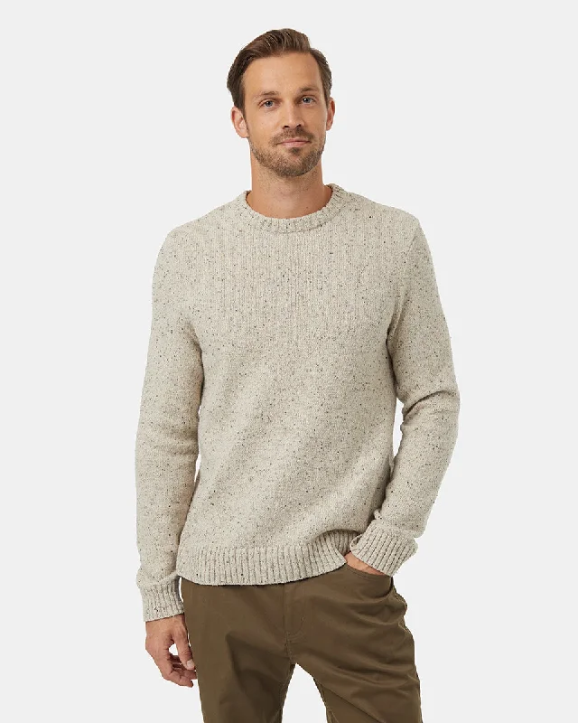 Men's loungewear sweater-Highline Nep Crew Sweater