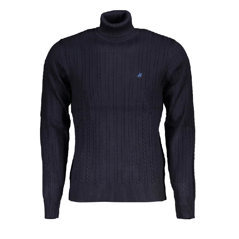 Men's eco-friendly sweater-U.S. Grand Polo Elegant Turtleneck Twisted Neck Men's Sweater